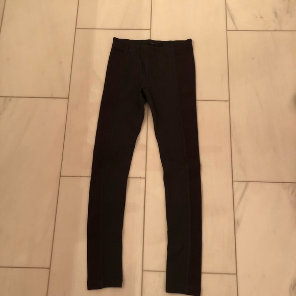 BCBGMaxAzria dark brown textured leggings - Picture 2 of 5